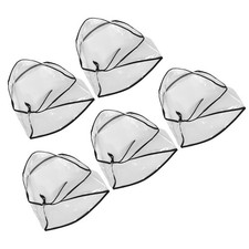  5 Pcs Rainproof Hair Cover Dust Plastic Hat Adult Bonnet Shower Cap