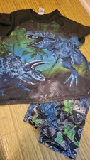 Size 7/8 The Children's Place dinosaur pajama set