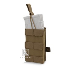 KRYDEX Single 5.56 .223 Mag Pouch Tactical Magazine Carrier MOLLE Coyote Brown
