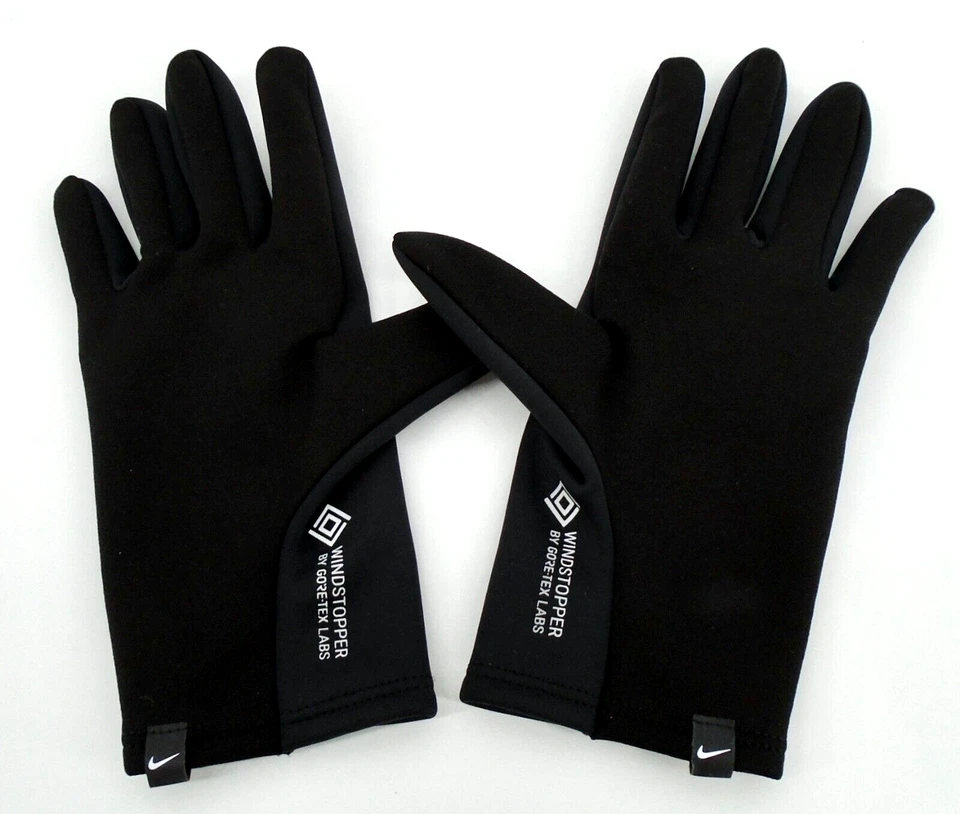 Guantes para correr Nike Gore-Tex XS negros/plateados para mujer Foto 3 de 4