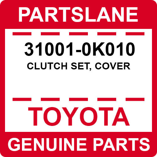 31001 0K010 Toyota OEM Genuine CLUTCH SET COVER EBay