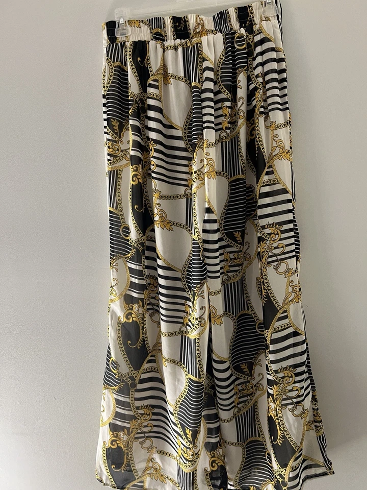 Pantalones TRUE DESTINY Talla L Pull On Pierna Ancha Floral Palooza Harén Foto 2 de 4