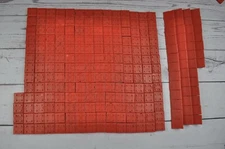 Elgo American Plastic Bricks Red Small Squares and Roof Pieces
