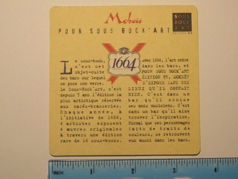 Lot De 16 Sous-Bocks Kronenbourg Édition Art 1995 – Œuvres Originales – Carton