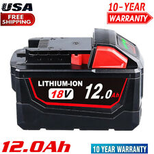 12Ah 18V For Milwaukee M18 18 Volt Lithium Extended HD 12.0Ah 48-11-1812 Battery