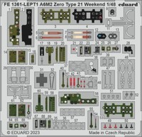 MW22 Eduard FE1361 A6M2 Zero Type 21 Weekend 1/48 Zoom Set For Eduard