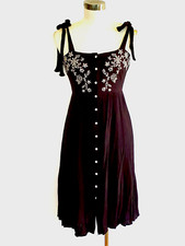 Black & white embroidered empire sundress Forever21  S