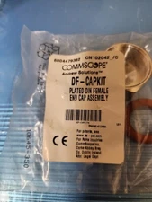 Lot of (2) Commscope / Andrew DF-CAPKIT Plated DIN Female End Cap Assembly
