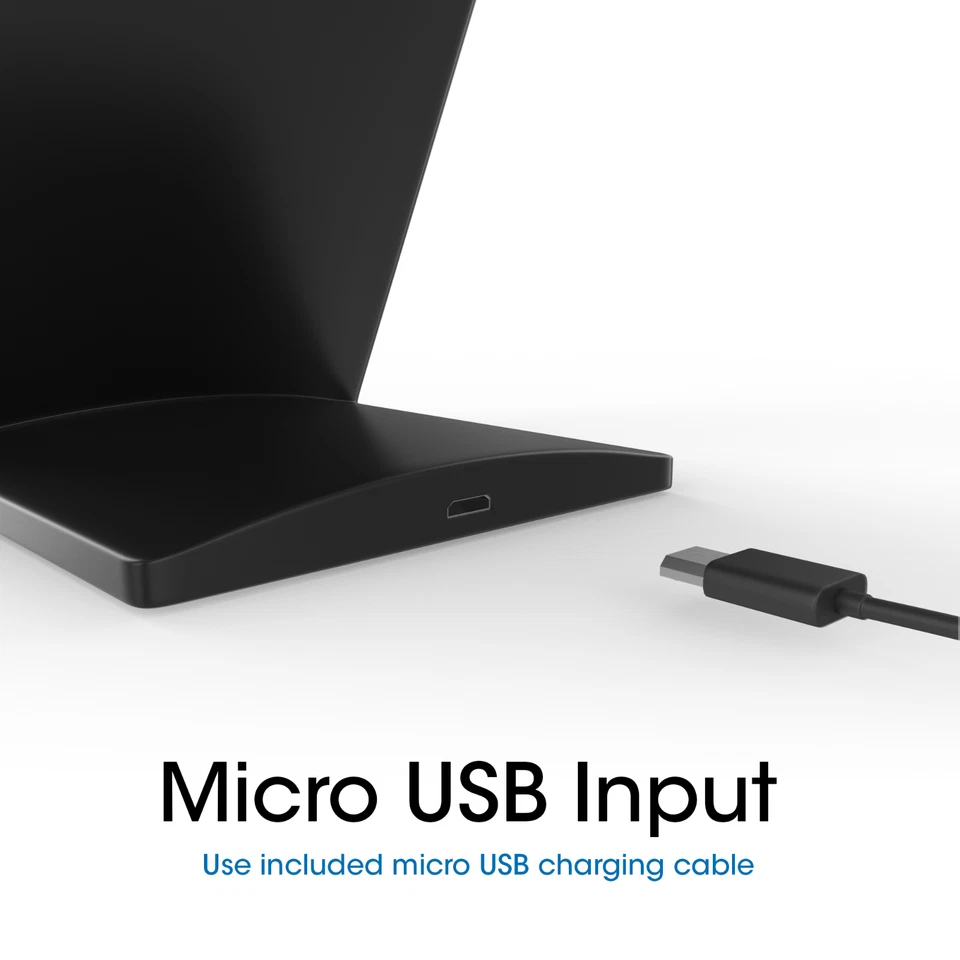 TechMatte Fast Wireless Charging Stand/Dock for Qi-Enabled Devices (Black) - Image 4 of 4