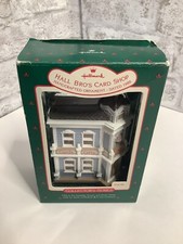Hallmark Keepsake 1988 "Hall Bro's Card Shop" Handcrafted Christmas Ornament NIB