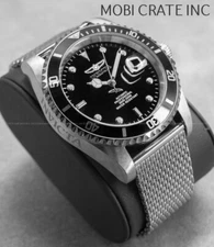 Invicta 47mm GRAND PRO DIVER Miyota Automatic Black Dial Silver Tone SS Watch