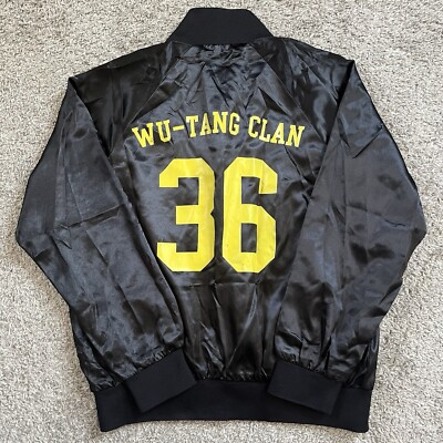 【 Wu-Tang Jacket size: L 】 🔴Wu-Wear Jacket Size 4XL Wu-Tang 90's Rare Vintage Leather