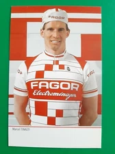 CYCLING cycling card MARCEL TINAZZI team FAGOR 1985