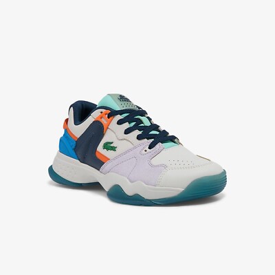 LACOSTE T-POINT 0121 1 SFA OFF WHT/LT PURP SUEDE 7-42SFA0060AI6 DAMENSCHUHE