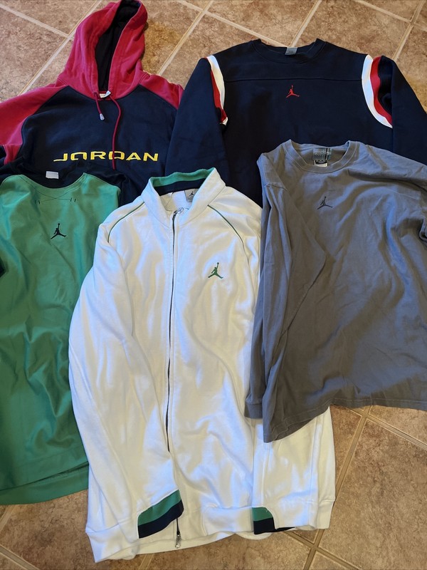 5 air jordan long sleeve shirts xl