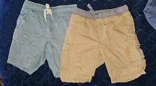 Boys Mixed Lot Of 2 XS 5 Elastic Waist Drawstring Cargo Shorts