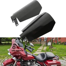 Gloss Black Motorcycle Handguards Hand Guards Shield for Harley Touring 14-2022