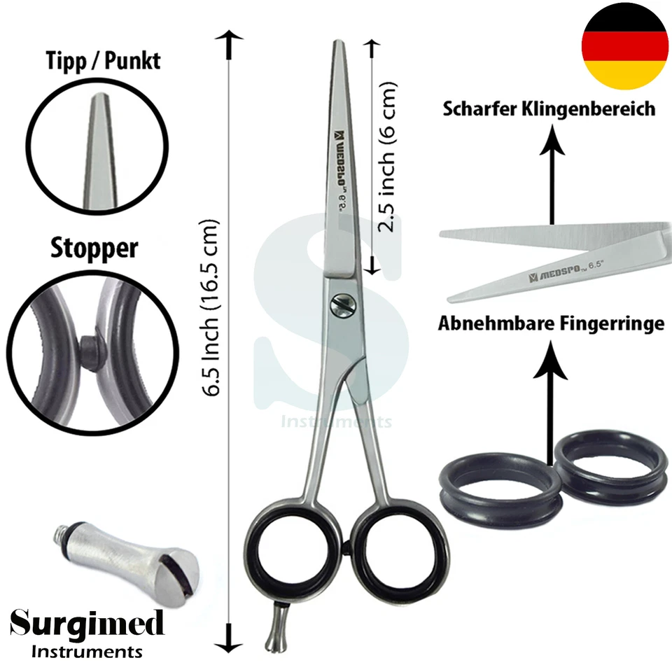 Haarschere Friseurschere Friseurset Friseurscheren Set Handwerkzeug-Kit Barbers - Bild 2 von 4