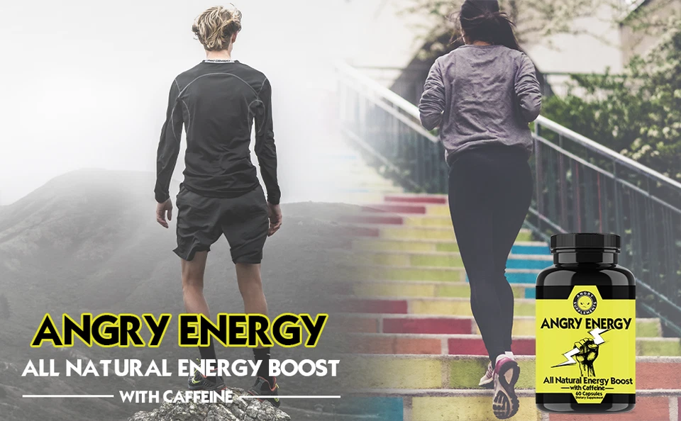 Angry Energy, All Natural Energy Booster with Caffeine and Garcinia Cambogia 2PK - Image 4 of 4