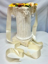 Maternity belt Bump Sash, Photoshoot, Ylw Sunflwrs, Berries, 6'8" length, burlap