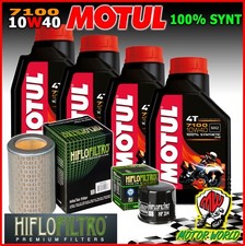 KIT TAGLIANDO OLIO MOTUL 7100 10W40 + FILTRI HIFLO HONDA CBF 600 S/SA ABS 2005