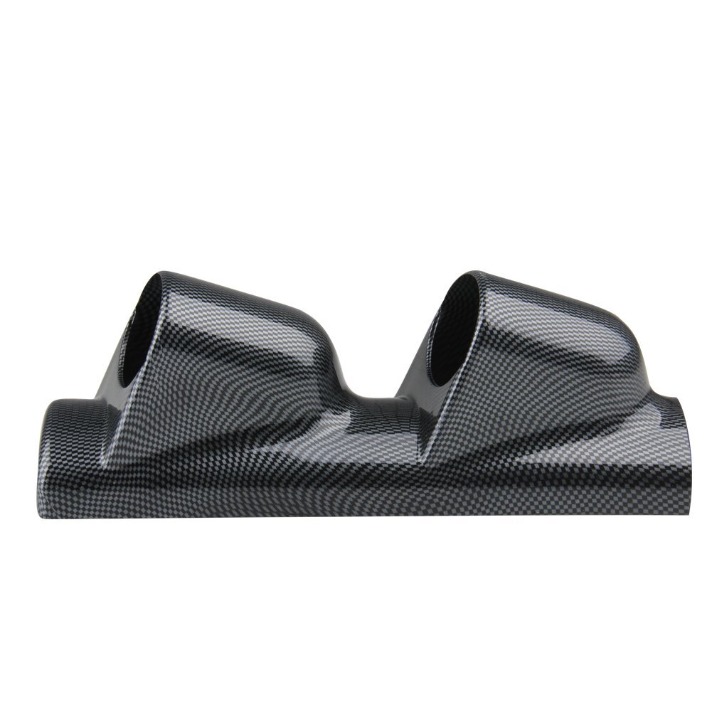 Black 52mm 2" Dual Hole Console Dashboard A-Pillar Gauge Holder for Left Driving