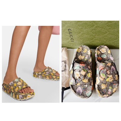 Gucci x Pikarar Kawaii Supreme Interlocking GG Platform Rubber