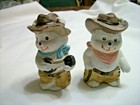Cowboy Bear Salt & Pepper Shakers - 3 3/4" Tall   — photo 5