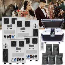 4X Cold Spark Machine 700W Stage Effect DMX Firework DJ Event Club Wedding&Case