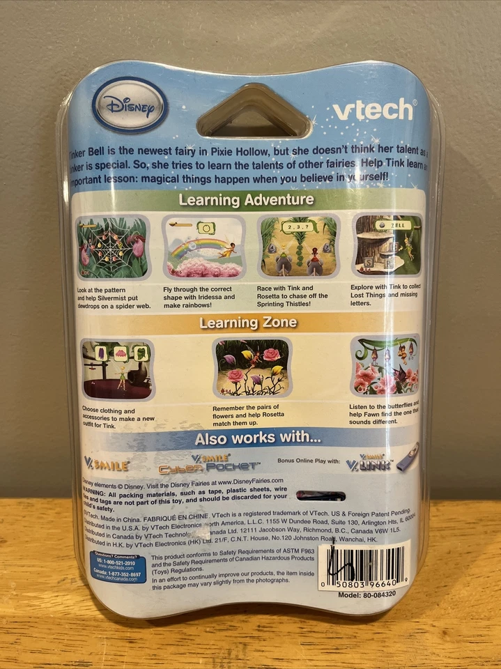Vtech V. Smile Motion Game - Disney Fairies - Tinker Bell NEW Sealed - Image 2 of 2