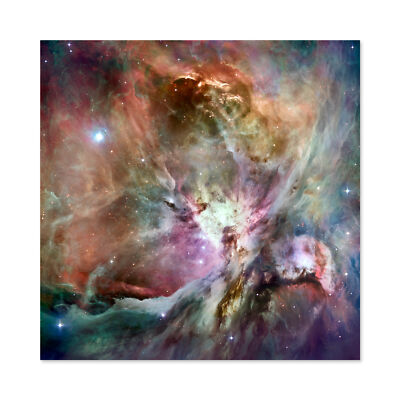Orionnebel Spitzer Weltraum Foto großer Wandkunstdruck quadratisch 24 x 24 Zoll