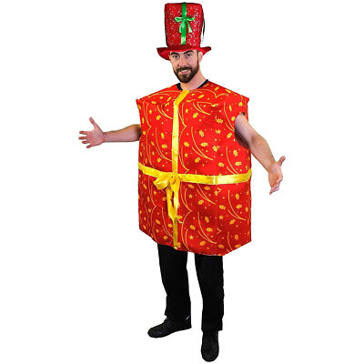 ERWACHSENE WEIHNACHTSGESCHENK KOSTÜM & MÜTZE WEIHNACHTEN FESTLICH FUN SAISON KOSTÜM