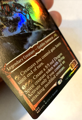MTG Goro-Goro, Disciple of Ryusei (Showcase Foil) Kamigawa: Neon