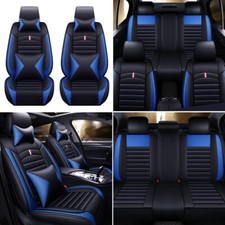 Full Set Universal 5-seats Car Seat Covers Deluxe Leather Front Rear Cushion Full Set Universal 5-seats Car Seat Covers Deluxe Leather Front Rear Cushion