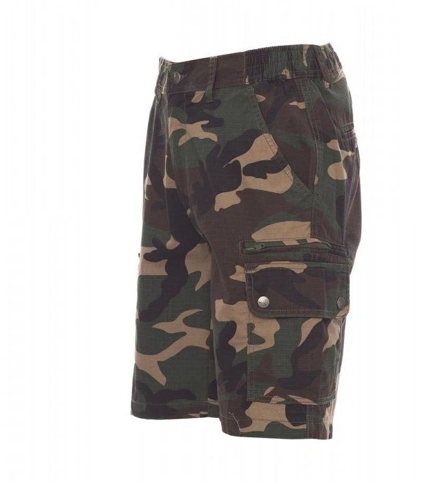 Taglie Forti Uomo Bermuda Pantaloncino Corto Cargo Esercito Militare Mimetico - Imagen 3 de 4