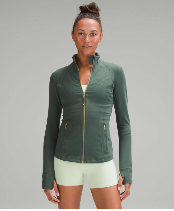 新品⭐️ルルレモン Define Jacket サイズ6 グリーン NWT Lululemon Define Jacket *Luon Size 6 Dark Forest/Gold