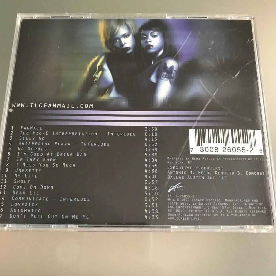LOT OF 3 TLC- Ooooooohhh...On the TLC Tip Cassette, Fan Mail & Crazy Sexy Cool - Image 3 of 4