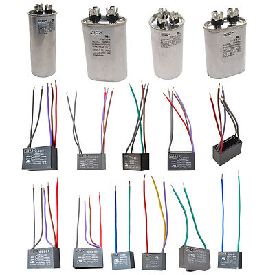HQRP CBB61 250VAC Ceiling Fan / CBB65 370-440VAC Dual Run Motor Start Capacitors