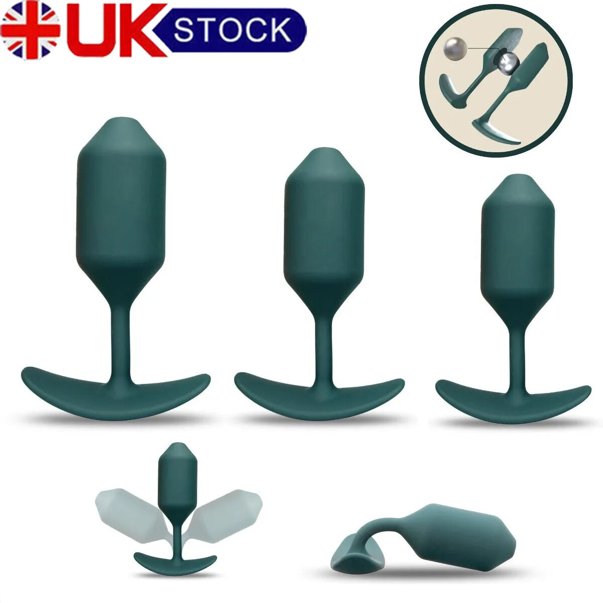 gleitgel wasserlöslich Silicone Wearable Snug Weighted Anal Butt Plug Anal Training Trainer Sex  Toys
