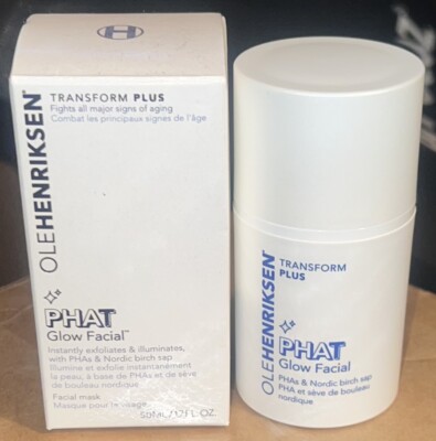 NEW OLE HENRIKSEN PHAT Glow Facial Exfoliating Mask Transform Plus 1.7oz.