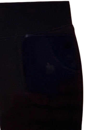 Athletic Works Girls Sweatpants Black 10/12 Fleece Elastic Waist Pull On Pockets - Picture 8 of 11