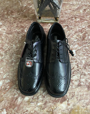 New Nunn Bush Eagan Men's Black Leather Wing Tip Oxford Shoes 84155 Sz 9W,  115
