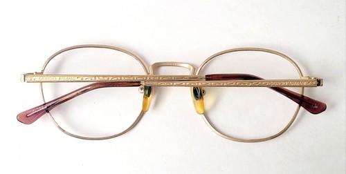 Giorgio Armani 127 703 Matte Gold Vintage Eyeglasses Frame Only Italy 458 - Picture 2 of 14