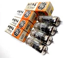 QUAD Matched 6CS7 NOS GE Canada Tubes Black Plate O Getter NIB Leben CS 600
