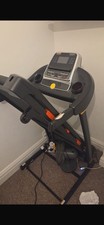 Folding Treadmill 3.0HP with Auto Incline 18 Programmes- Black, Used. 