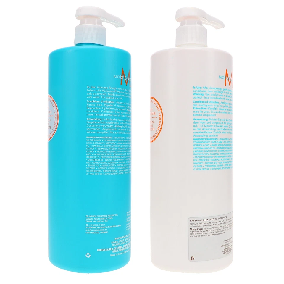 Moroccanoil Moisture Repair Shampoo 33.8 oz & Moisture Repair Conditioner 33.8 - Image 3 of 4