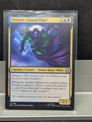Prowler, Clawed Thief X1 NM  Marvel's Spider Man  MTG
