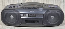 Sony CFD-8 Portable Boombox CD Player AM-FM Radio Stereo - TESTED -