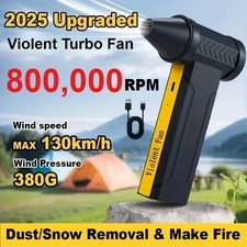 High-Speed Handheld Air Blower 800,000 RPM, 2362.2 in s, USB-C Rechargeable