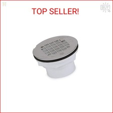 Oatey 42097 101 PS PVC-Solvent Weld Shower Drain with Stainless Steel Strainer,